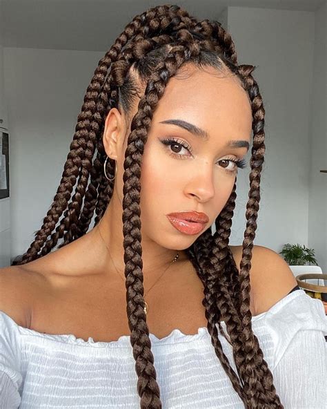 cute box braids